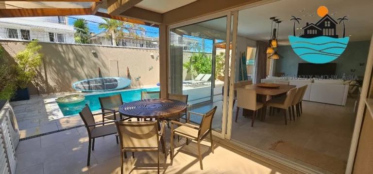 Imagem Casa em Condomínio, 30 metros da praia para Temporada em Juquehy c/ 4 suítes, piscina ... churrasqueira pv - max. 10 pessoas | Juquehy Imobiliária