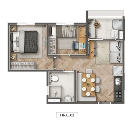 Imagem Apartamento Mirandópolis - 33M², 1 Dorm, Conforto e Lazer.