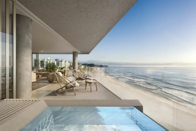 Imagem Apartamento com 4 dormitórios à venda sendo 4 suítes, 330.0 m² por - R$ 28.000.000,00 - Praia Brava - Itajaí/SC
