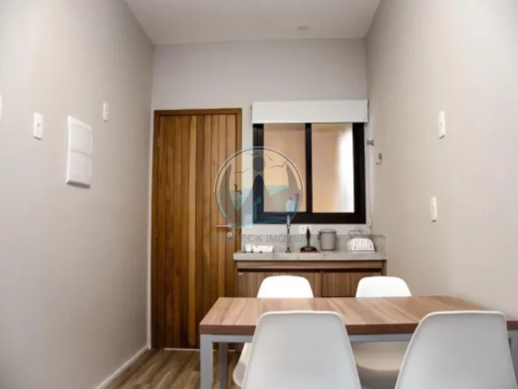 Imagem Flat à venda em Ubatuba-SP no bairro Lázaro, 1 quarto, 1 sala, 1 banheiro, 1 vaga, 25m². Venha conferir!