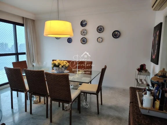 Imagem Apartamento de luxo à venda em Guarujá-SP, no bairro Pitangueiras: 3 quartos, 3 suítes, 2 salas, 5 banheiros, 2 vagas de garagem, 190m².