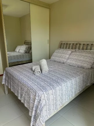 Imagem A 5ª Avenida Imóveis selecionou esse belíssimo apartamento 3/4, suite, porteira fechada no Condomínio Quinta Das Lagoas Reserva, Itacimirim: 970 mil