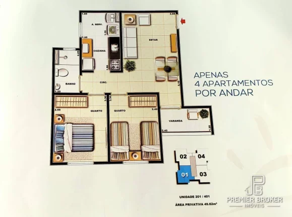 Imagem Apartamento à venda, 50 m² por R$ 260.000,00 - Pimenteiras - Teresópolis/RJ