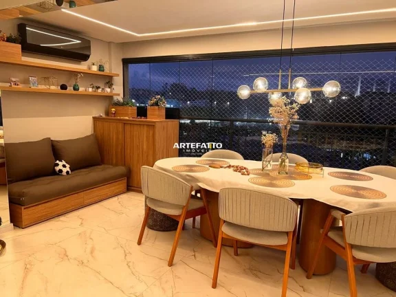 Imagem Apartamento com ar condicionado e móveis planejados,3 dormitórios(1 suite)2vagas