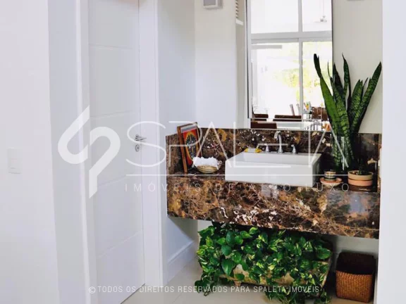 Imagem Oásis de Luxo: Casa térrea com piscina, sauna e píer privativo à venda no condomínio Marina Guarujá