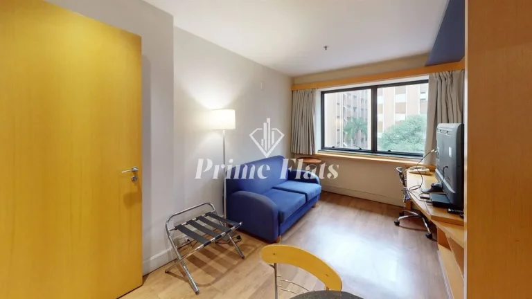 Imagem Flat disponível para locação no Transamerica Executive Jardins, com 45m², 2 dormitórios e 1 vaga