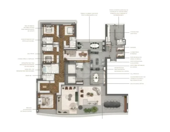 Imagem Apartamento à venda com 4 quartos, sendo 4 suítes, no condomínio Vista Venezia, São Paulo - SP