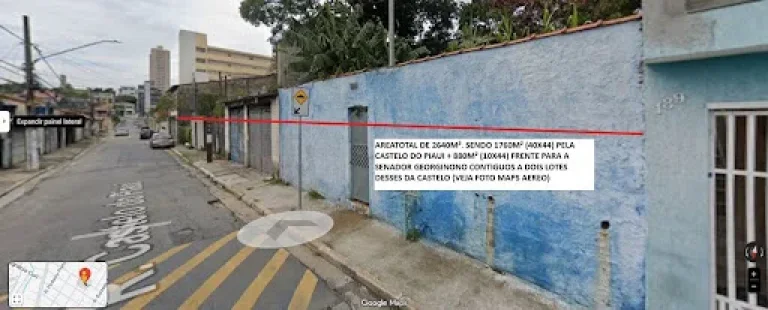 Imagem ÁREA 2640 m² por R$ 6.000.000 - Vila Carmosina - Itaquera/SP.