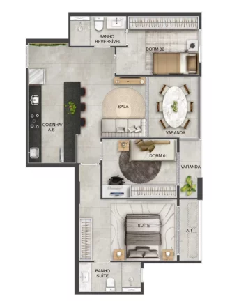 Imagem APARTAMENTO RESIDENCIAL em Vila Velha - ES, Coqueiral de Itaparica