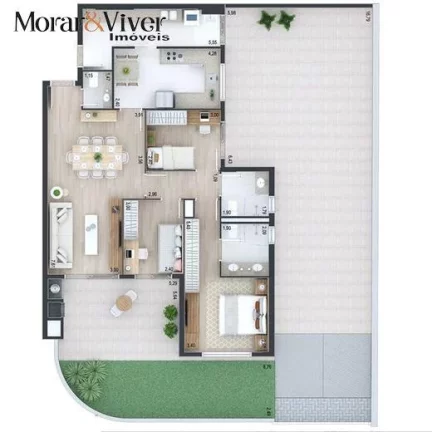 Imagem Apartamento para Venda em Curitiba, Juvevê, 3 dormitórios, 1 suíte, 2 banheiros, 2 vagas