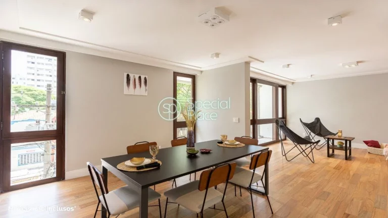 Imagem Excelente apartamento com 198m² no Jardim América Living super espaçoso com varanda e amplos jane...