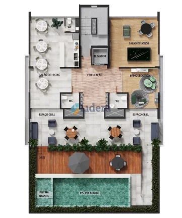 Imagem Apto - 3 Quartos - 1 Suíte - 82,68 m² - Camboinha, Cabedelo/PB