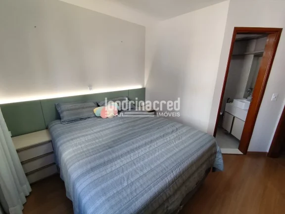 Imagem Apartamento na Gleba Palhano, 2 quartos (1 suíte com closet), sala ampla, sacada, cozinha planejada, 2 vagas, face sul, alto padrão