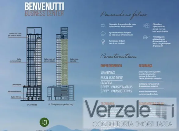Imagem Sala Comercial para Venda em Balneário Camboriú / SC no bairro Centro