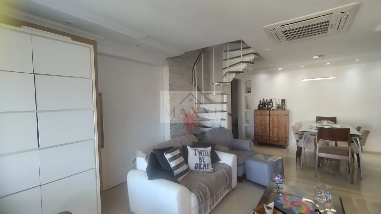 Imagem Cobertura Duplex de Alto Padrão no Condomínio Four Seasons – Vista Livre para o Mar, Pedra da Gávea e Montanhas | 4 Quartos | Barra da Tijuca