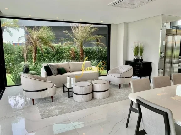 Imagem Sobrado contemporâneo no condomínio Sense mobiliado e decorado
