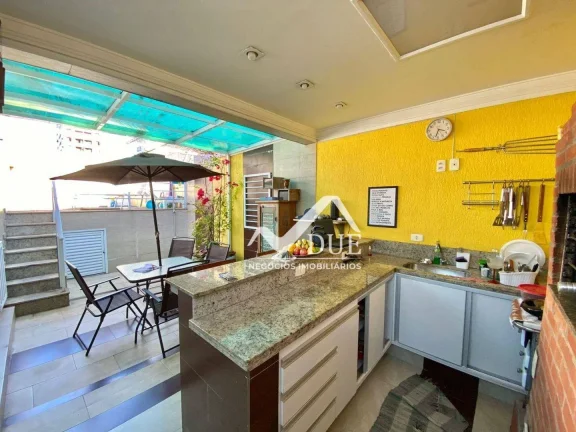Imagem CASA TRIPLEX 3 SUITES COM PISCINA, 272 m² - venda por R$ 1.390.000 ou aluguel por R$ 8.000 - pacote - Embaré - Santos/SP