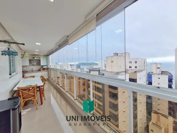 Imagem Lindo apartamento 2 quartos com varanda gourmet, piscina e vista mar a venda na Praia do Morro