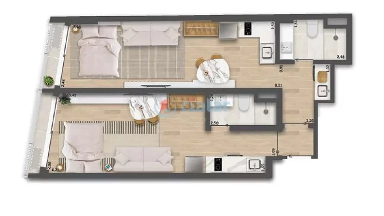 Imagem Studio à venda 1 Quarto 65.1M Copacabana Rio de Janeiro - RJ | Be in Rio Tonelero