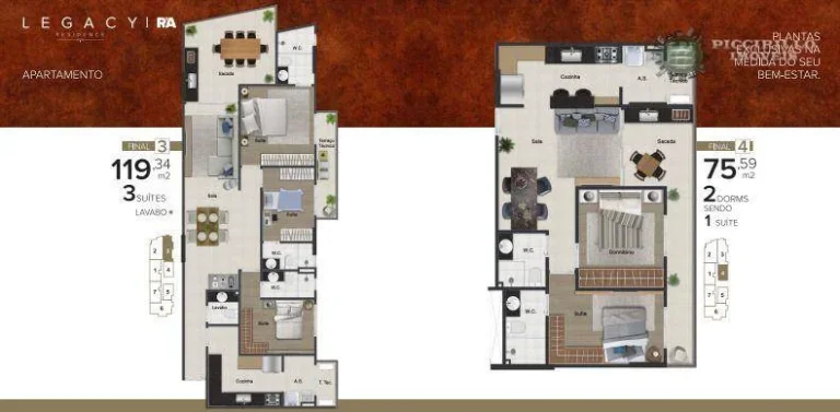 Imagem Apartamento com 2 dormitórios à venda, 75 m² por R$ 720.000,00 - Vila Guilhermina - Praia Grande/SP