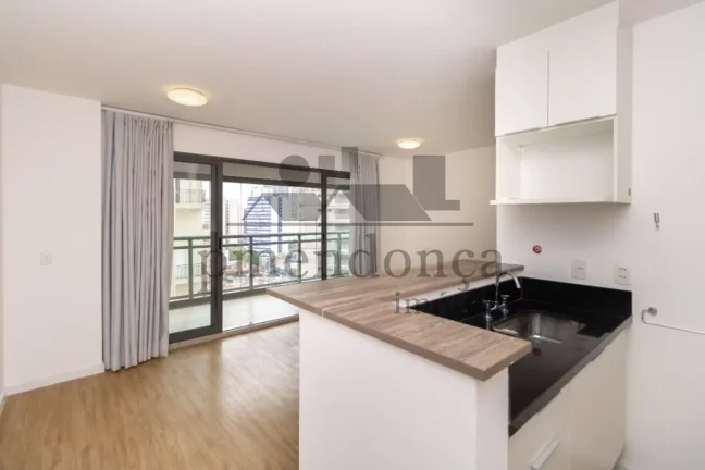 Imagem Apartamento de 41m², semi-mobiliado, com varanda e vaga de garagem na Vila Madalena