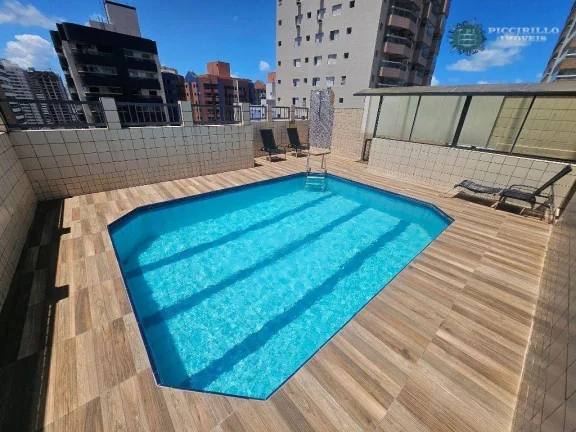 Imagem Apartamento com 2 dormitórios à venda, 80 m² por R$ 420.000,00 - Aviação - Praia Grande/SP