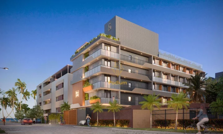 Imagem Flats térreo com área privativa em i a 50m da praia do Cabo branco - FL0258