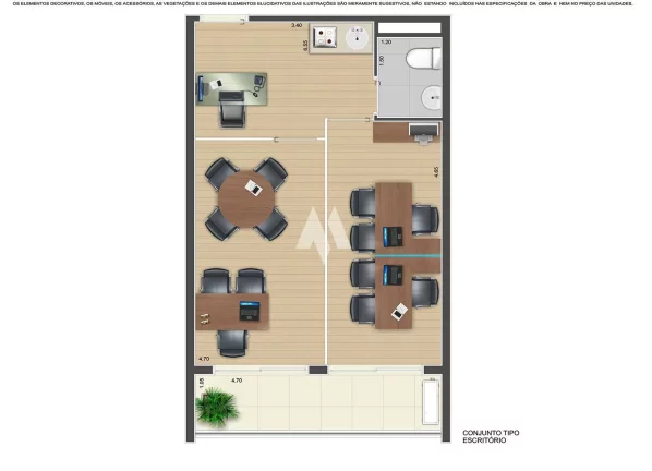 Imagem Sala comercial/Praia Grande/Boqueirão/oportunidade