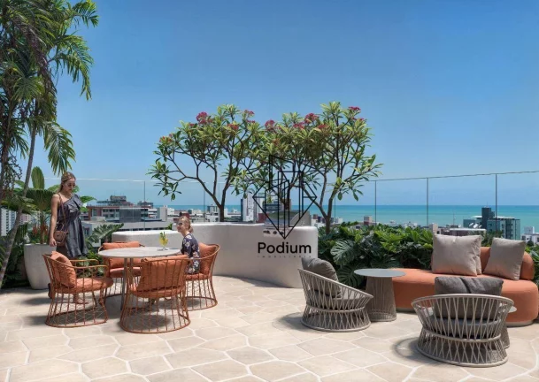 Imagem Apartamentos com varanda gourmet a 200m da praia de Cabo Branco - AP2680.