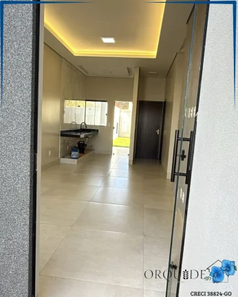 Imagem Casa à venda em Rio Verde-GO, Residencial Portal dos Ipês: 3 quartos, 1 suíte, 1 sala, 2 vagas de garagem, 150m².