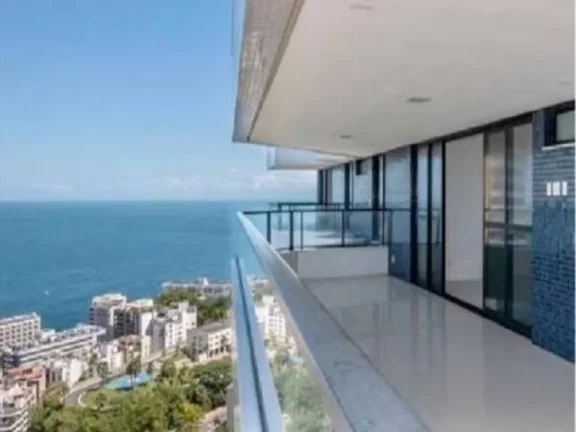 Imagem MANSÃO MONT SAINT MICHEL - 4 SUITES COM 275,09m² PRIVATIVOS - 04 VAGAS - VISTA MAR - ANDAR ALTO - NO PONTO MAIS NOBRE DE ONDINA por R$ 3.100.000,00