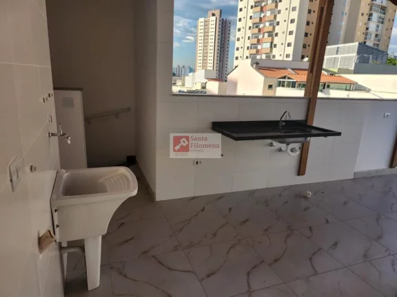 Imagem Cobertura para Venda em Santo André, Vila Assunção, 3 dormitórios, 1 suíte, 2 banheiros, 2 vagas