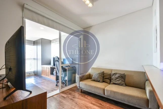 Imagem Studio de Luxo à Venda em Pinheiros - São Paulo-SP: 1 Quarto, 2 Salas, 1 Banheiro, 1 Vaga, 49m² de Pura Elegância!