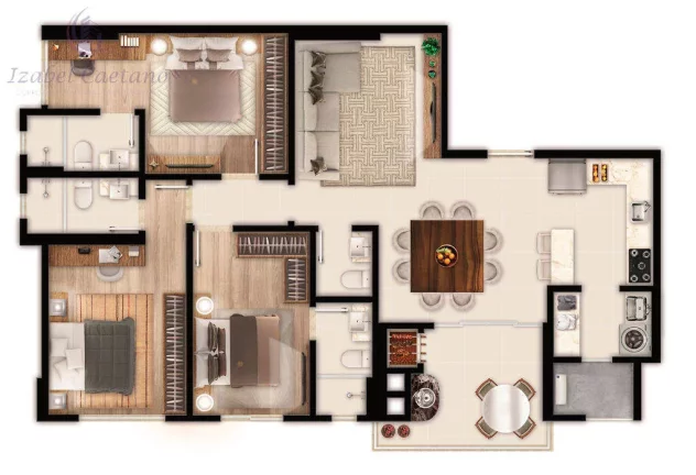Imagem Apartamento Luxo 3 suítes à venda Centro Itapema - SC