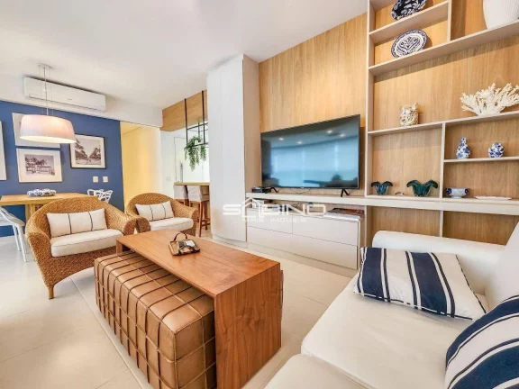 Imagem Apartamento Pé na Areia para Locação, com 3 Dormitórios 1 Suíte 123m² - Riviera de São Lourenço - Bertioga SP