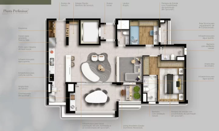 Imagem APARTAMENTO RESIDENCIAL em São Paulo - SP, Chácara Santo Antônio (Zona Sul)