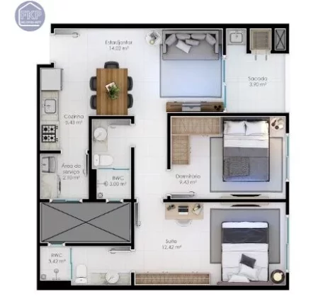 Imagem Apartamento 2 dormitórios!