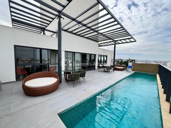 Imagem Apartamento de 1 quarto, localizado no último andar em um edifício moderno com estrutura residenci...