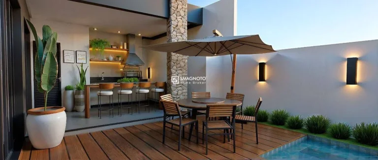 Imagem Casa de Condomínio Reserva do Engenho com 3 suítes, piscina e área gourmet à Venda, - Piracicaba - SP