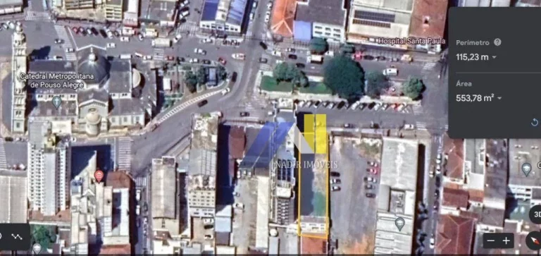 Terreno à Venda, 552 m² em Centro - Pouso Alegre