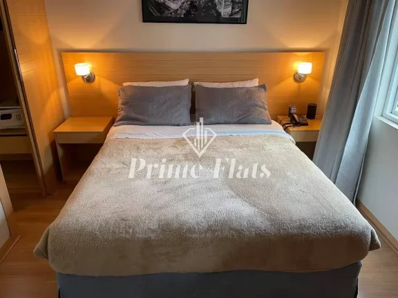 Imagem Flat disponível para venda no Astron Riema Paulista Classic Flat na Consolação, com 33m², 1 dormitório e 1 vaga de garagem