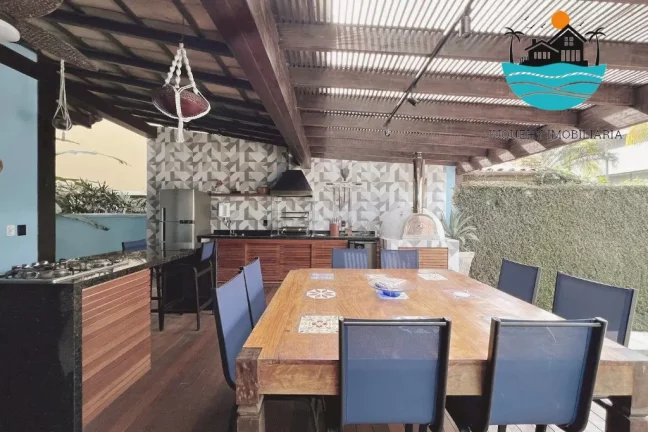 Imagem Casa bem localizada - Praia de Juquehy, 450 metros da praia, piscina, churrasqueira, 6 dormitórios, acomoda 14 pessoas | Juquehy Imobiliária