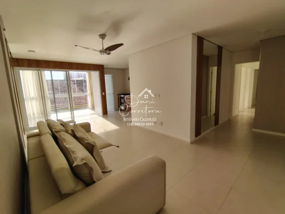 Imagem Apartamento frente mar com lazer, Tombo com 3 Quartos, 3 Suítes, 2 Salas, 4 Banheiros, 3 Vagas de Garagem, 112m²!