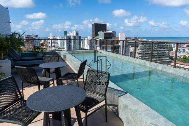 Imagem Apartamentos com área de lazer com vista definitiva para o mar da praia do Bessa - AP0131