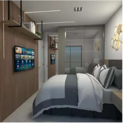 Imagem Apartamento à venda em Parque Novo Oratório, Santo André-SP: 2 quartos, 1 banheiro, 1 vaga, 44m² - Minha Casa Minha Vida!