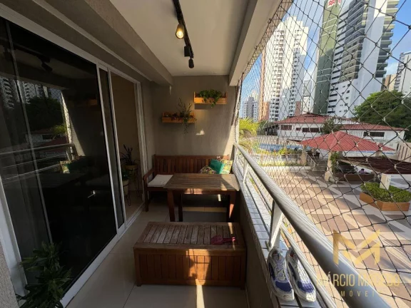 Imagem Apartamento com 3 dormitórios à venda, 109 m² por R$ 899.000,00 - Cocó - Fortaleza/CE