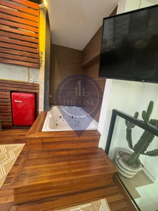 Imagem Cobertura de alto padrão em Indianópolis: 3 quartos, 2 suítes, 3 salas, 3 banheiros, 1 vaga de garagem e 140m² de área. Venha conferir!