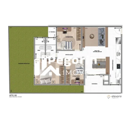 Imagem Apartamento garden em Centro, Pinhais/PR