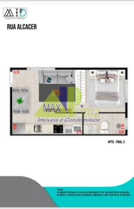 Imagem APARTAMENTO O2 DORMITÓRIOS/SACADA/SEM VAGA