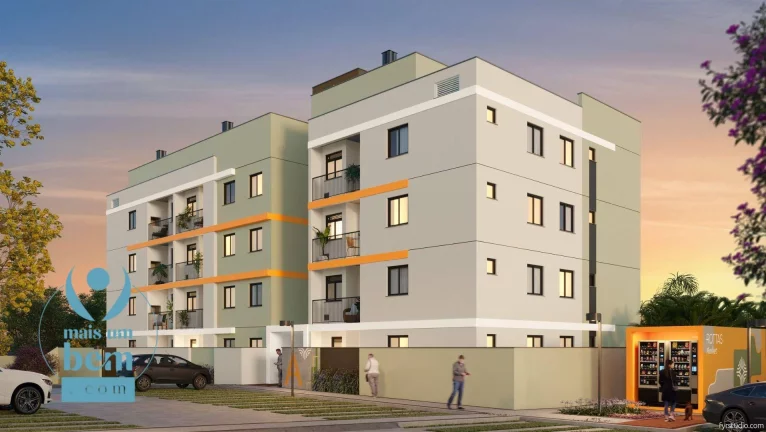 Imagem Apartamento com 2 quartos à venda, 53 m² por R$ 462.955 - Hauer - Curitiba/PR